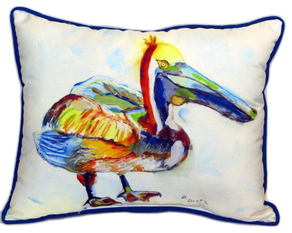 Betsy Drake Heathcliff Pelican Extra Large 20 X 24 Indoor / Outdoor Pillow