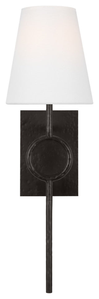 Montour Casual 1-Light Indoor Wall Large Sconce, Aged Iron