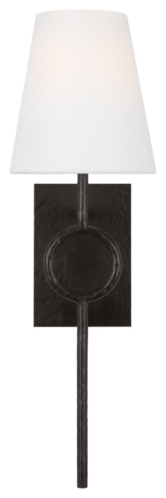 Montour Casual 1-Light Indoor Wall Large Sconce, Aged Iron
