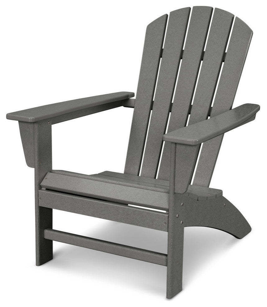 Nautical Adirondack Chair, Slate Gray