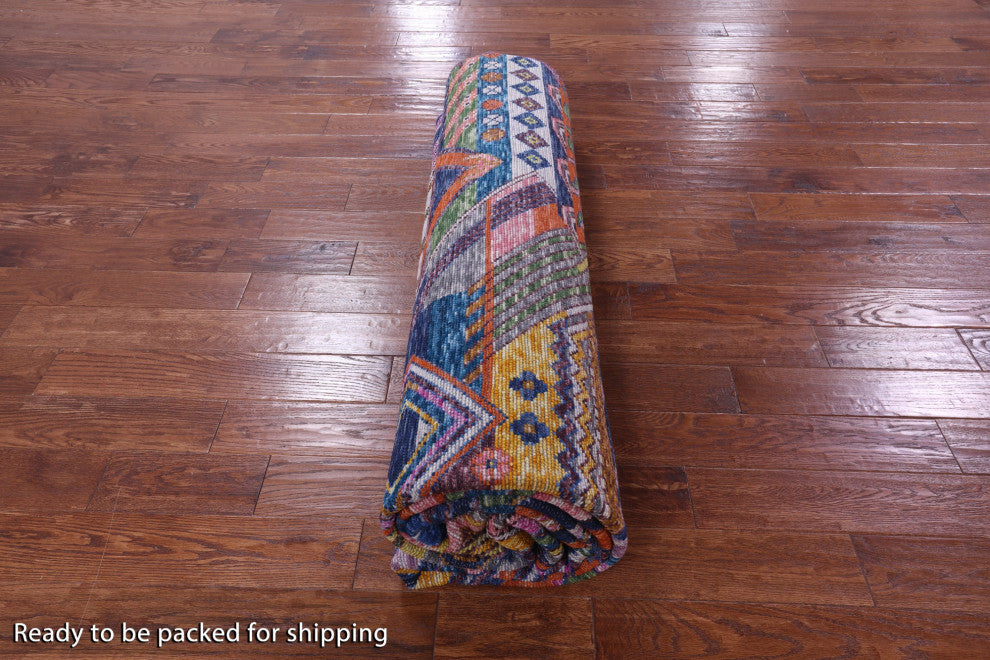 9' 1" X 11' 10" Moroccan Handmade Wool Rug - Q14800