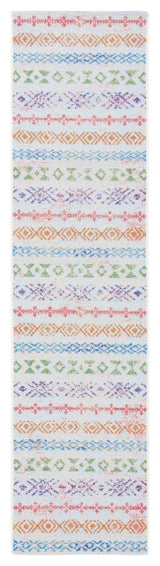 Safavieh Summer SMR429 Indoor-Outdoor Rug, Ivory/Blue, 2'x8'