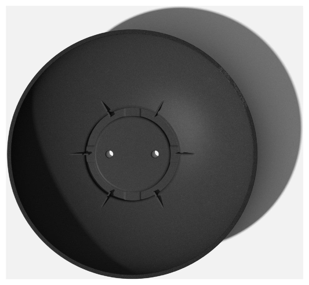 Lane Round Planter Bowl, Black, 24'', 2 Pack