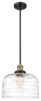 INNOVATIONS 201S-BAB-G713-L-LED 1-Light Mini Pendant Black Antique Brass