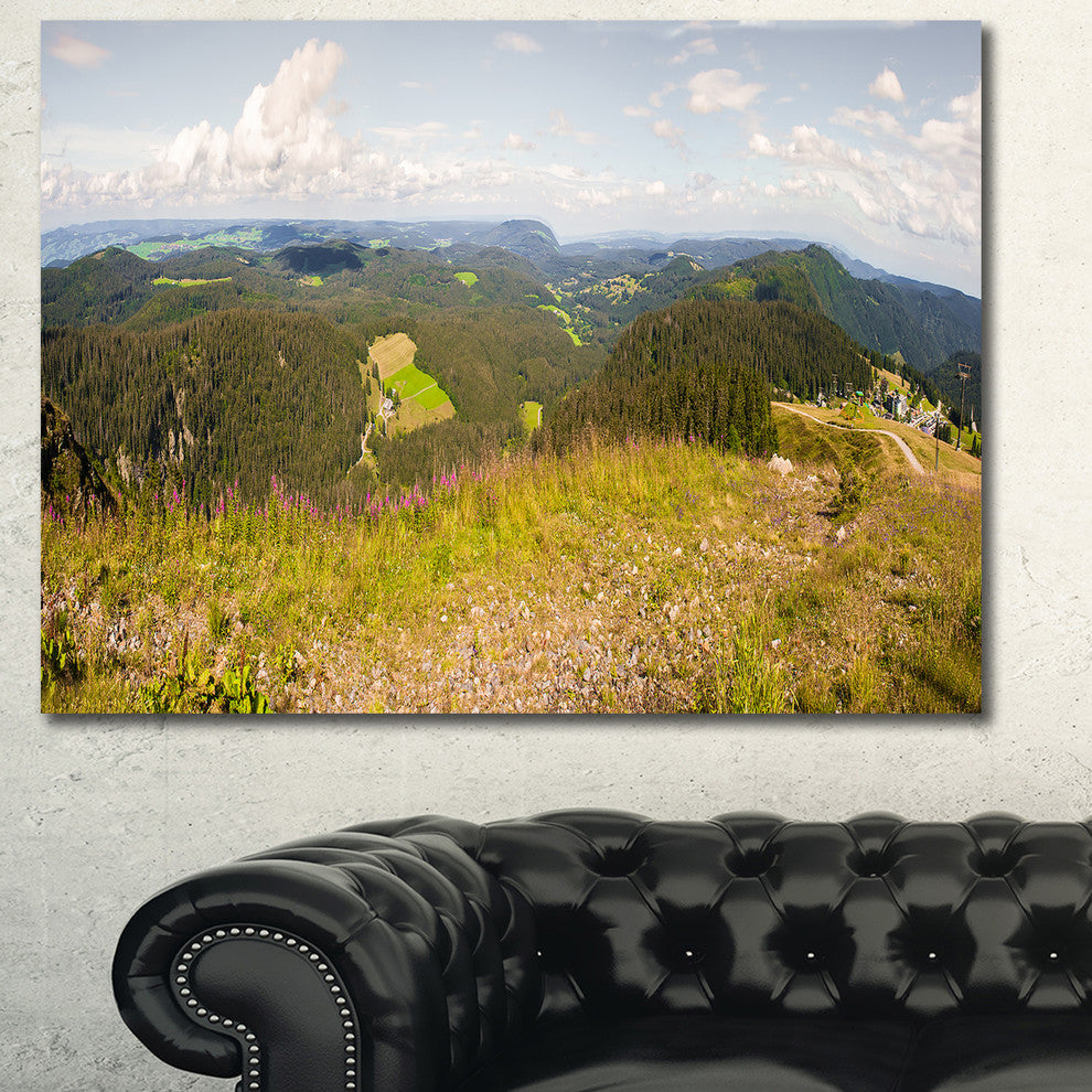 Black Forest Germany Panorama, Landscape Canvas Art Print, 40"x30"