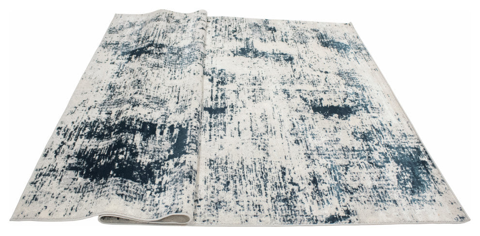 Noori Rug High-Low Darcy Ivory/Blue Rug