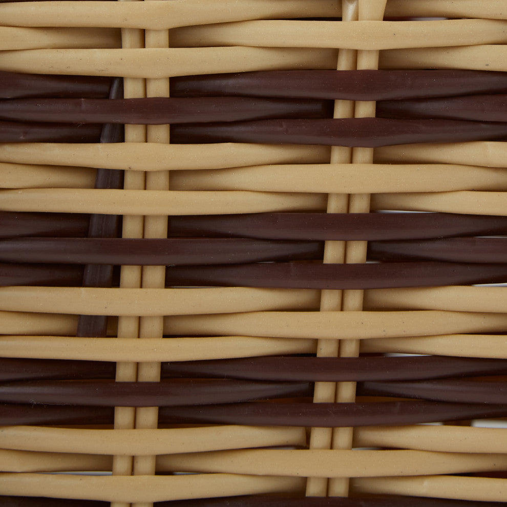 Stripe Bone Shape Toy Basket Small 17.5x11x7.5