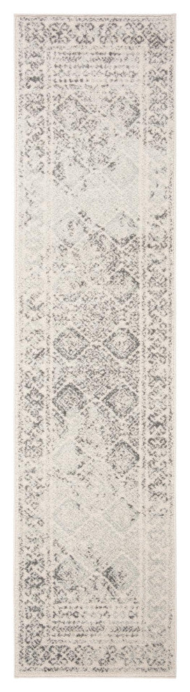 Safavieh Tulum Tul264A Vintage and Distressed Rug, Ivory and Gray, 6'7"x6'7" Square