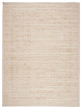 Pavilion Tribal Area Rug, Beige, 6'7"x9'4"