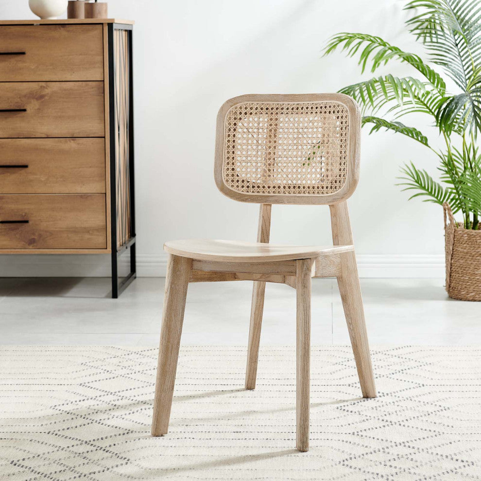 Habitat Wood Dining Side Chair, Gray