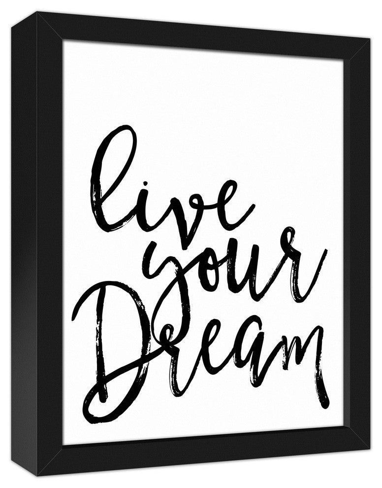 Live Your Dream 11x14 Black Framed Canvas