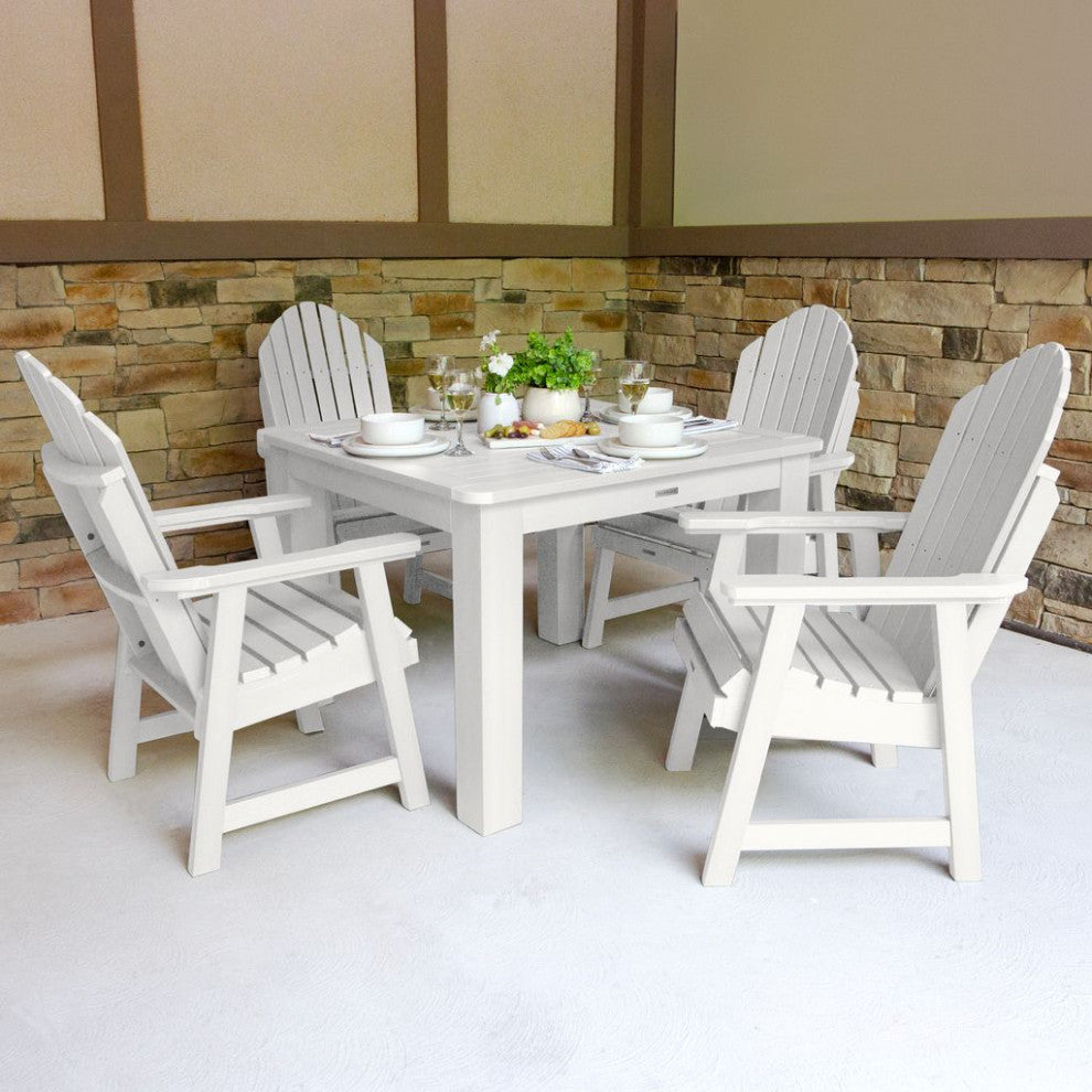 Hamilton 5-Piece Square Dining Set, White