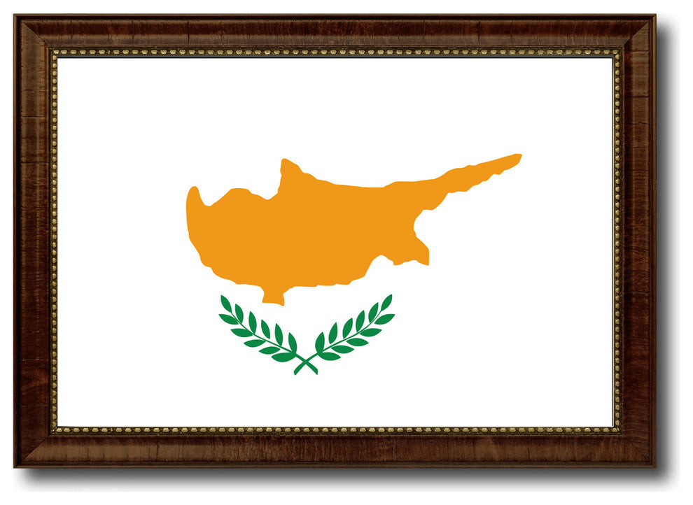 Cyprus Country Flag Canvas Print, 27"x39"
