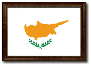 Cyprus Country Flag Canvas Print, 27"x39"