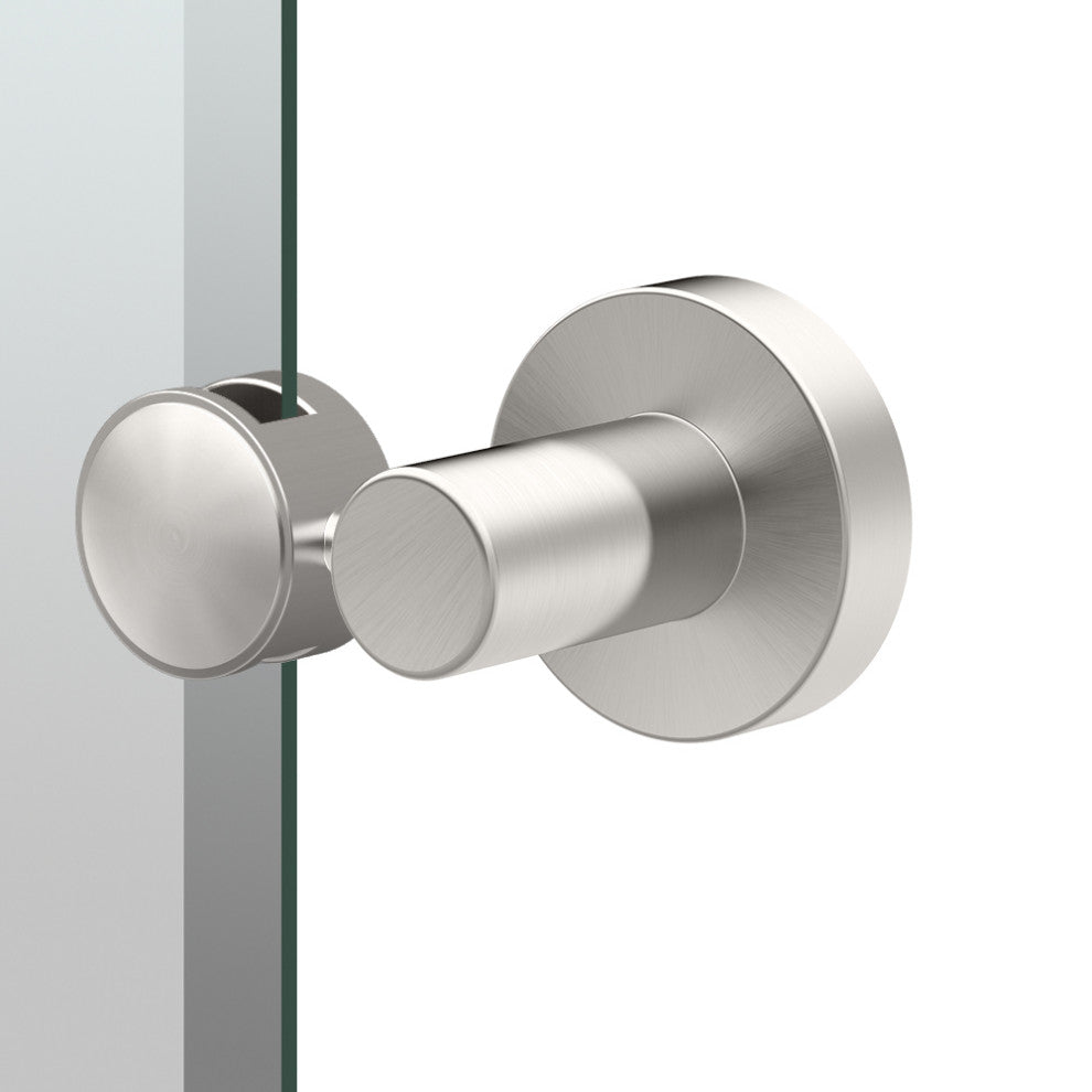 Glam Frameless Rectangle Mirror, Satin Nickel, 31.5"