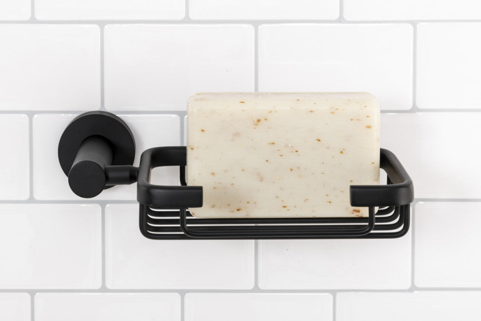 Italia Florence Series Soap Basket in Matte Black