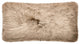 Rustic Sheepskin Double-Sided Pillow, Sand Brown, 12"x22"