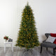 8' Vancouver Fir Natural Look Faux Xmas Tree W/ Clear Lights & Bendable Branches