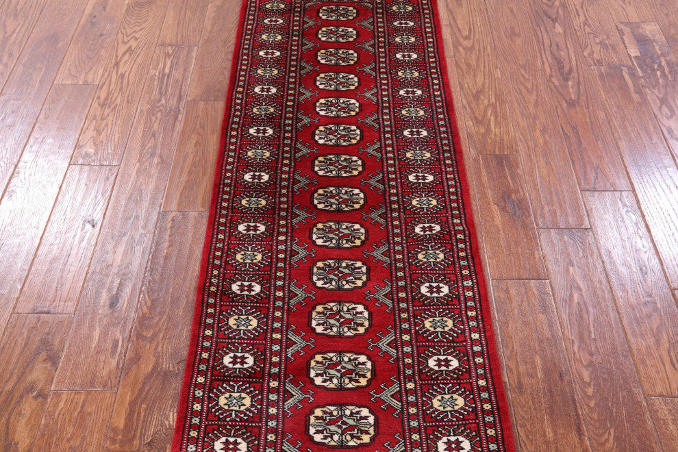 2' 1" X 6' 2" Silky Bokhara Hand Knotted Wool Runner Rug - Q13829