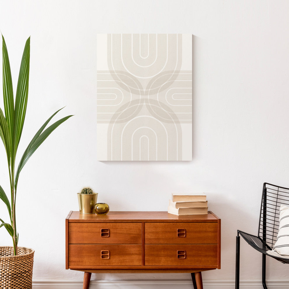 Neutral Rainbow 18x24 Canvas Wall Art