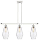 Innovations 516-3I-WPC-G654-7 3-Light Island Light, White, Polished Chrome