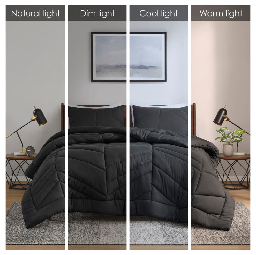 Intelligent Design Remy Quilted Chevron Comforter Set