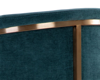 Marris Dining Armchair Gold Danny Teal