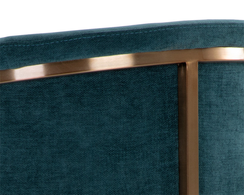 Marris Dining Armchair Gold Danny Teal
