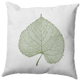 Leaf Study Accent Pillow, Scallion, 18"x18"