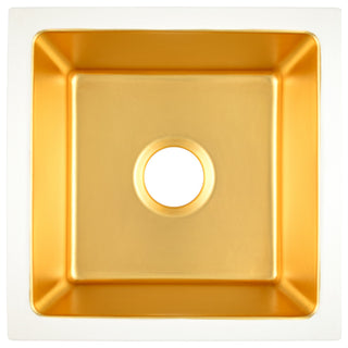 Reveler Bar and Prep Sink, 24k Matte Gold
