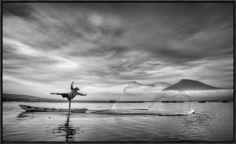 Man Behind The Nets, 40"x24"