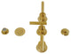 Kingston Brass KB632.CML Manhattan 1.5 GPM Widespread Bidet - Brushed Brass