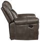 ACME Lydia Motion Loveseat WithConsole, Brown Leather Aire