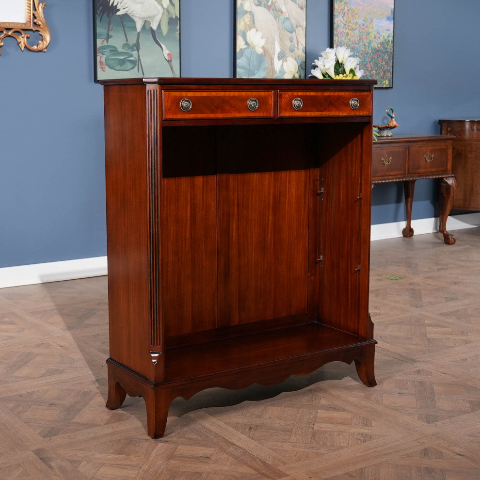 Banded Mahogany Bookcase