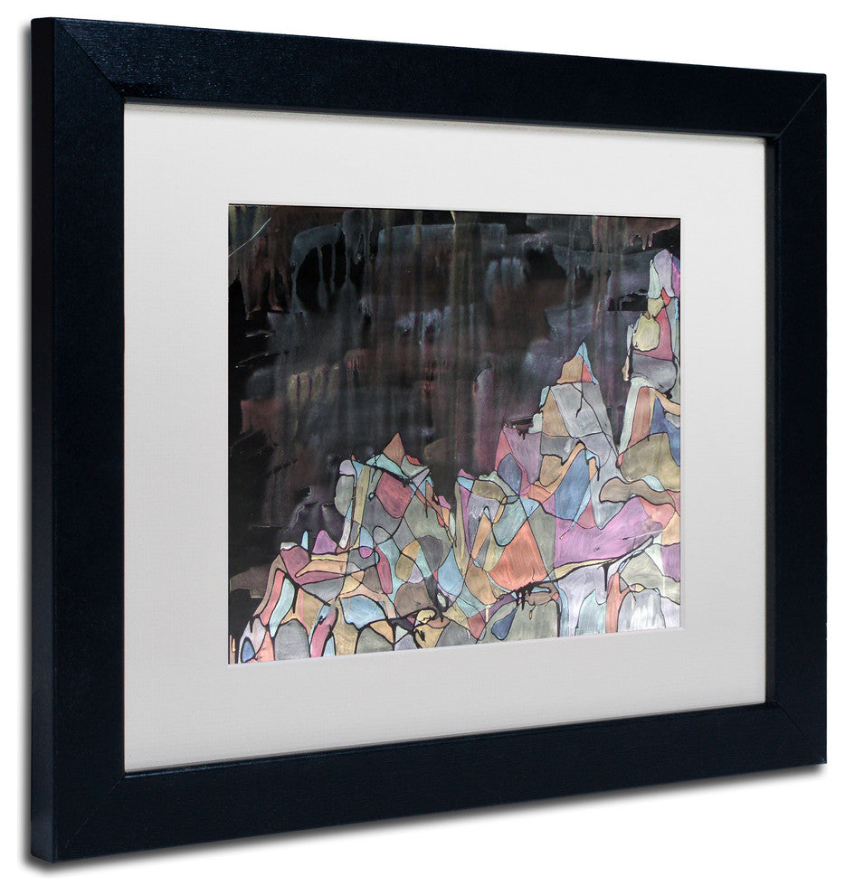 Lauren Moss 'Galdhopiggen' Art, Black Frame, White Matte, 14"x11"