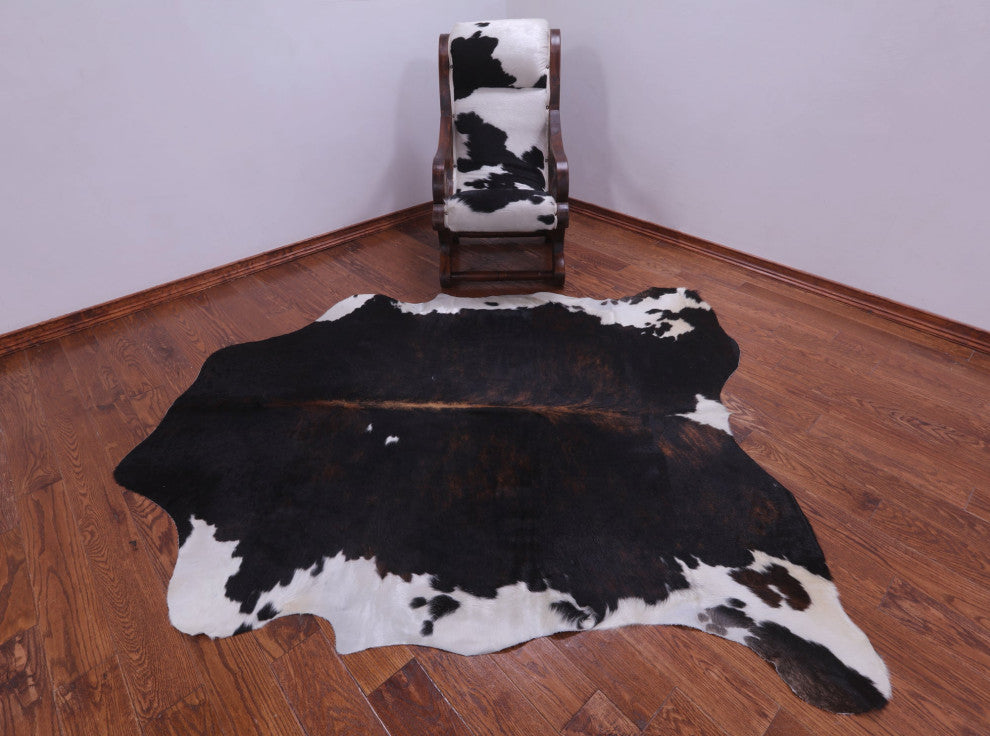 7' 0" X 6' 3" Natural Cowhide Rug C2407