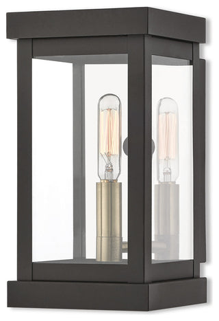 1 Light Outdoor Wall Lantern, Bronze