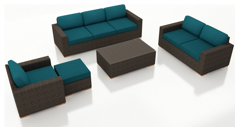 Arden 5 Piece Sofa Set, Spectrum Peacock