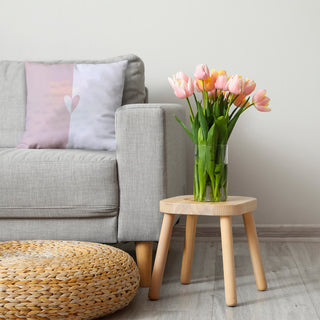 Modern Heart Decorative Throw Pillow, Pale Pink, 26"x 26"