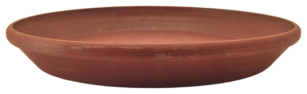 Single Slip Saucer, Terra-Cotta, Medium