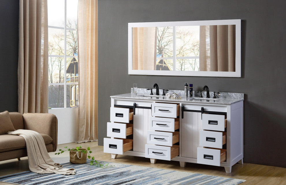 72" Ultimate Chanceton Bath Vanity, White