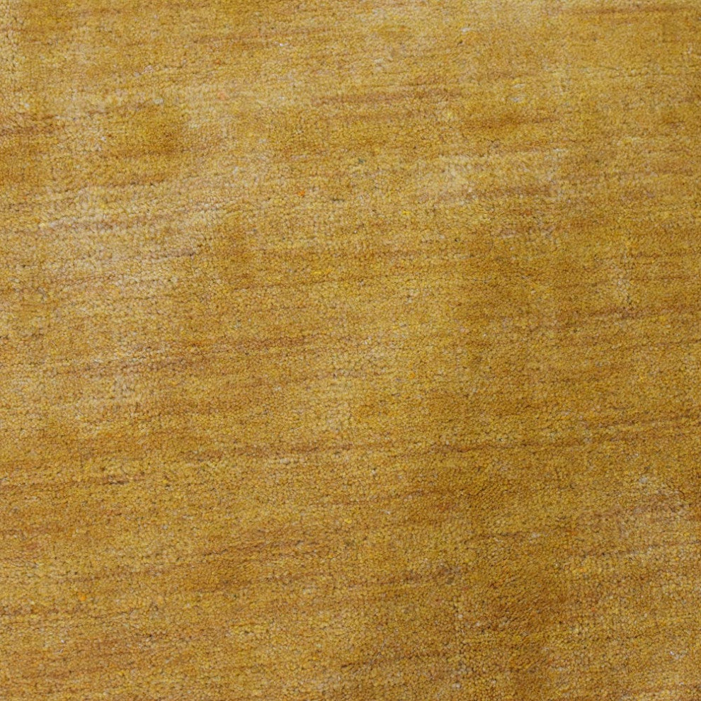 HAND KNOTTED LOOM WOOL ECO-FRIENDLY AREA RUGS-Rectangle,Gold,Solid