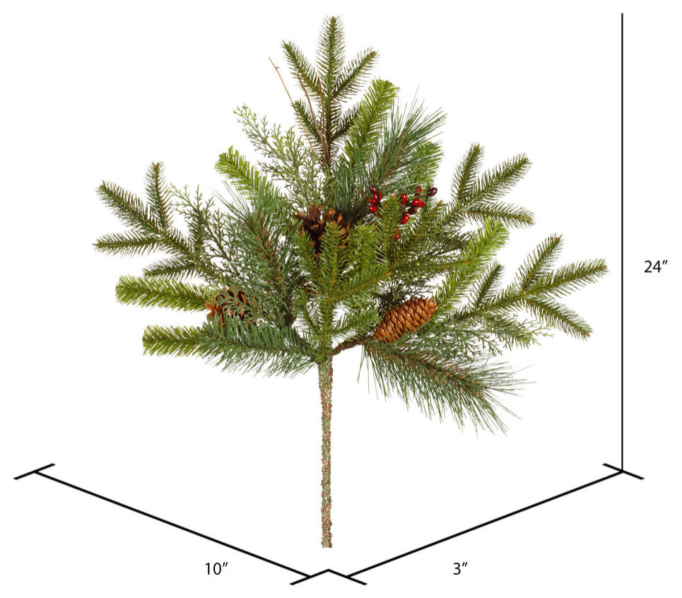 Vickerman G118702 24" Artificial Cibola Mixed Berry Christmas Spray