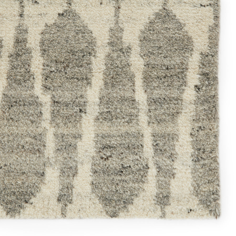 Jaipur Living Sabot Hand-Knotted Geometric Ivory/Gray Rug, 12'x15'
