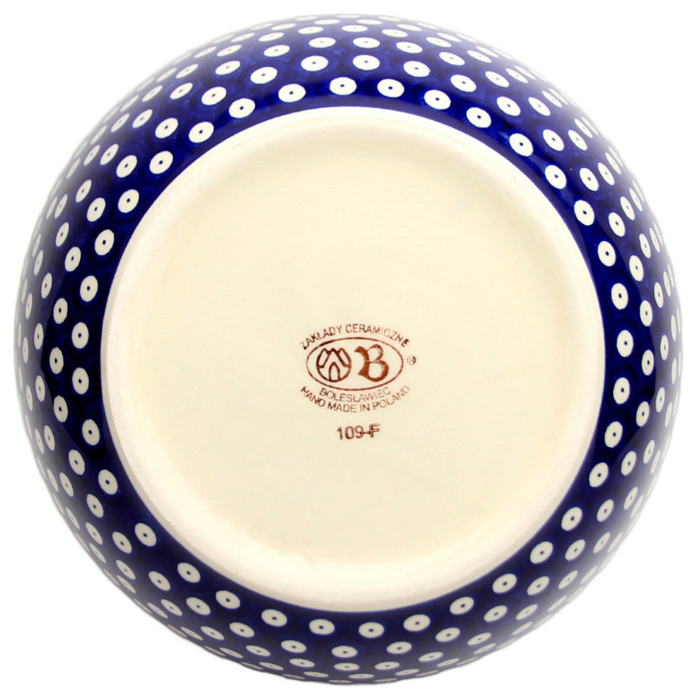 Polish Pottery Large Mixing Bowl 5 Qt.