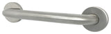 Clench Stainless Steel Grab Bar, 36', Satin Stainless