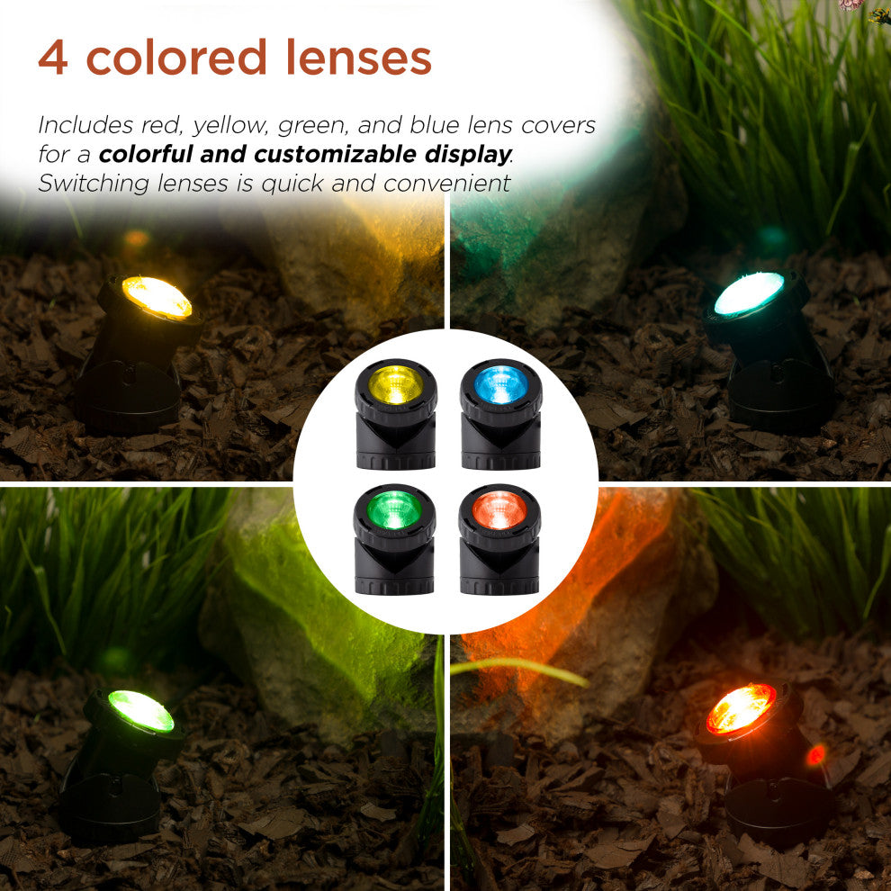 Power Beam 10-Watt Light Only With Color Lenses and Stake