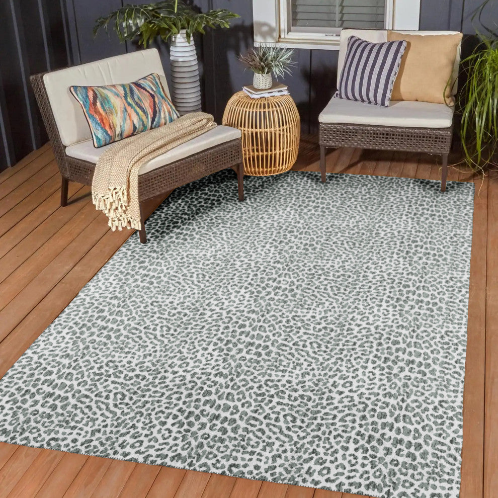 Indoor/Outdoor Mali ML2 Flannel Machine Washable 1'8" x 2'6" Rug