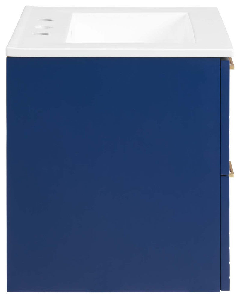 Daybreak 24" Bathroom Vanity, Blue White