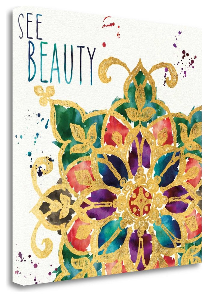 "Little Jewels Words I" By Jess Aiken, Giclee Print on Gallery Wrap Canvas